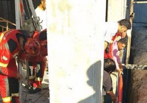 سقوط کارگر ساختمانی از ارتفاع به دلیل برق‌گرفتگی در دزفول